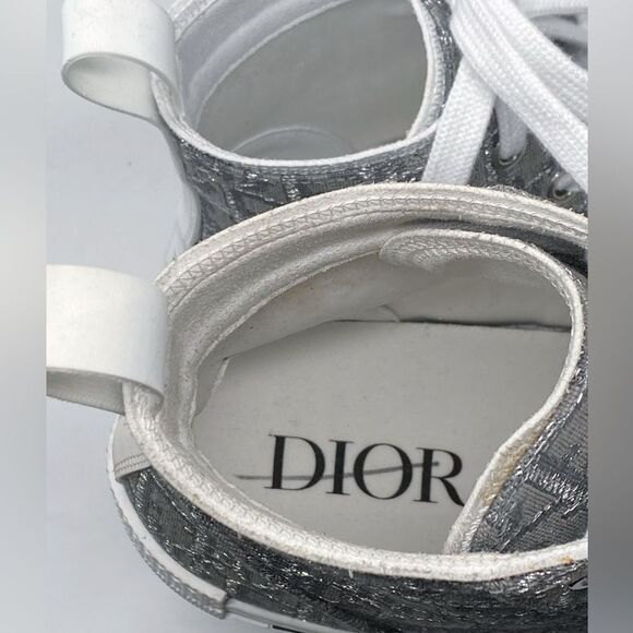Dior B23 High Top 'Dior Oblique - Ruthenium Jacquard Sneakers size 43/us size 10 - Picture 12 of 15